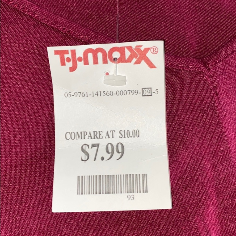 Maroon long sleeve top